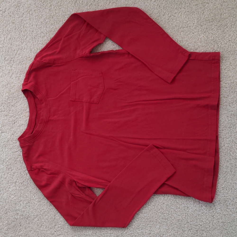 Jumping Beans Boys Red Long Sleeve T-Shirt (Size 12)